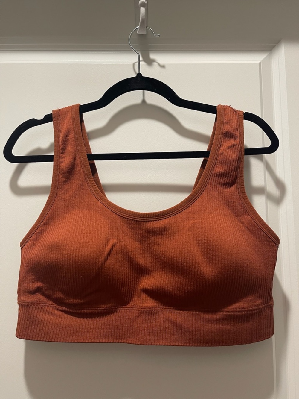 Torrid Curve Ribbed Scoop Sports Bralette - Rust Brown (2)